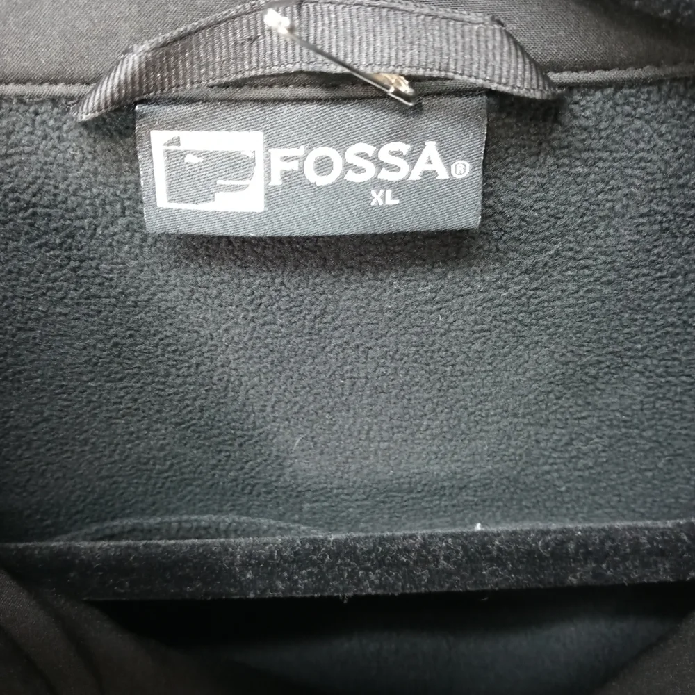 FOSSA Tiburon Polyester Stretch Shell JACKET mens Size XL Black zippered. 'Mark